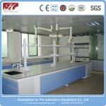 Economical Wood Lab Island Bench , Aluminum Coated Lab Workbench