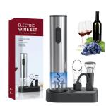 Automatic Electric Corkscrew Set Stainless Steel Electric Wine Opener Gift Set