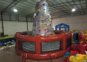 China Round inflatable rock climbing wall digital painting Inflatable Mountain Climbing with 0.55mm PVC Tarpaulin factory