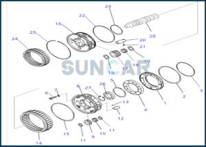 China 154-15-49260 1541549260 Gasket Seal Ring For Transmission KOMATSU BUlldozer D155A-6R factory