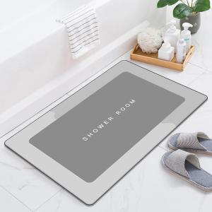 China Mordern Style Diatomaceous Earth Bath Mat for Fast Water Absorption and Easy Cleaning factory