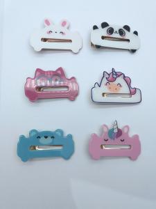 China Various Occasions Cute Animal Acrylic Hair Clips for Girls in Various Sizes factory