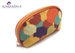 Semicircular Shape Women Fashion Fabric Makeup Case Unique Design 19X5X14cm