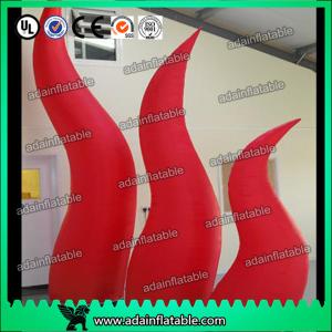 China Holiday Party Entrance Decoration Inflatable Tentacle Cone RED Inflatable Flame factory