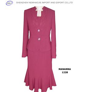 China ladies designer skirt suits tailors suits for ladies fashion factory