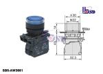 Industrial Blue Push Button Power Switch NO Contact ROHS And UL Certified