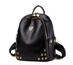 PU Leather Backpacks Women's Pack Sacks Fashion Rivets Shoulder Bags