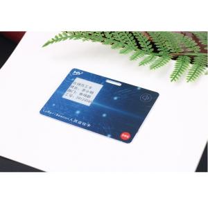 China 1.02 Inch Ink Screen Fingerprint Smart Cards 7816 interface chargeable factory