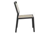 Net Cloth And Aluminum Outdoor Non Arm Dining Chairs For Garden Restaurant