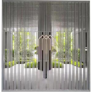 China 304ss Aluminum Privacy Railing Security Slat Parapet Fence Balusters factory