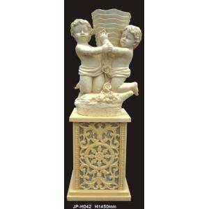 Hand Carved Sandstone Flower Pots Customizable Lightweight