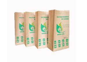 China Open Mouth Kraft Paper Sacks 2 Ply / 3 Ply Breathable GMP Standard Square Bottom factory