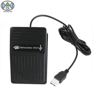 China Single Pedal Custom Shortcuts USB Foot Switch Plastic Case Hid Footswitch factory