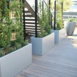 Wholesale Fiberglass Resin Flower Planters Modern Style FRP Plant Pots For Decor