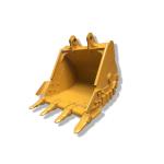KOMATSU PC200 PC220 Excavator Rock Bucket Durable With Five Teeth