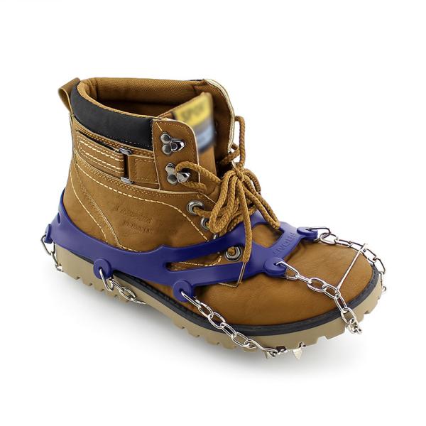 LANDWIND Ice Snow Grips, Anti Slip Crampons, 10/18 Manganese Steel Spikes,
