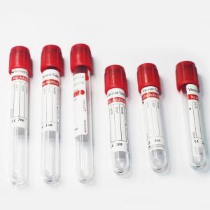 China Custom Size Adults Plain Tube Red Single Serum Tube Vacuum Blood Collection Tube factory