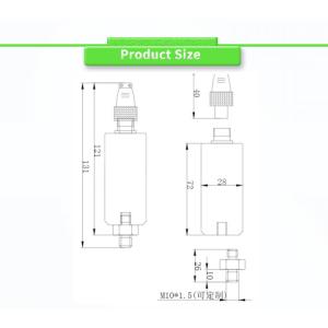 Maximum Vibration 2000g UNIVO Electric Motor Vibration Sensors for Rotating