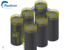 China Customized FRP Tank Fibre Reinforced Plastic Tanks And Vessels factory