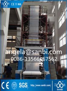 China Plastic Film Blowing Machine PE Film Blowing Machine White Blue factory
