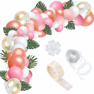 China Pink Pearlescent Helium Party Balloons Arch Garland Kit Confetti Balloons factory