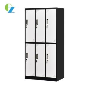 China Swimming Pool Lateral Steel Metal Locker Cupboard 6 Door D450mm factory