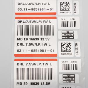 3D Logo Custom Adhesive Labels Printing Glossy Finishing