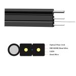 FTTH Single Mode Fiber Optic Drop Cable 2 Core Self Supporting Light Weight