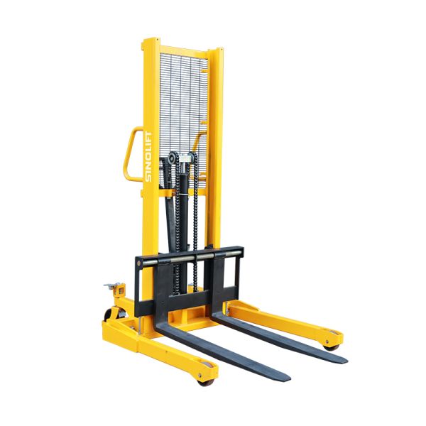 China SFH22AG Manual Hydraulic Stacker with Adjustable Straddle Legs factory