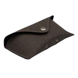 China Extra Large Brown Logo Inside Luxury Odm Glasses Case Soft Leather factory