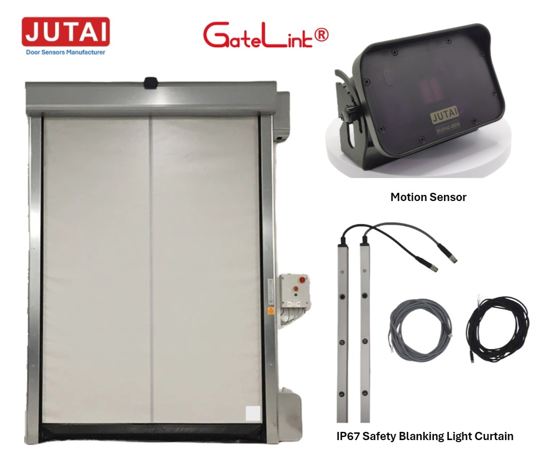 30ms IP67 Waterproof Blanking Safety Light Curtain For Industrial Bifold Doors
