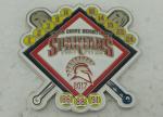 Die Stamped Memorial Metal Religious Lapel Pins / Zinc Alloy Base Ball Sports