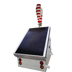 China Sustainability Mobile Solar Trailer With Wind Turbine For Remote Mountainous Area factory