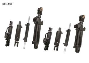 China OEM Tractor Hydraulic Ram Cylinder Piston Chrome Rod Dual Action , Hydraulic Oil Cylinder factory