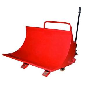 China Cradle Type Fabric Cloth Roll Trolley Stacking Hydraulic Textile Trolley Manufacturers factory