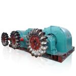 Frequency Cast Iron Pelton Turbine Generator Brushless Excitation Mode 500-3000r