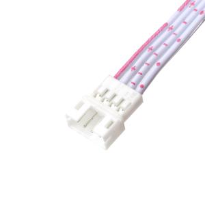 China 4 Pin Male To Female Flat Flexible Ribbon Cable LHE Connector For Electronic Engineering Audio Projects factory
