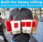 Biodegradable Disposable Takeaway Hot Drink 2 Cup Holder Takeout 4 Cup Tray