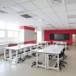 Ceramic School Laboratory Furniture Science Lab Equipments Movable With Chair