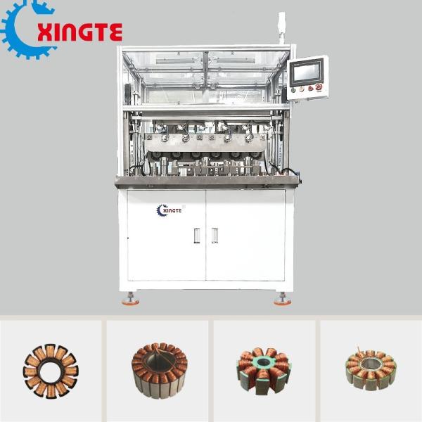 6 Working Station Automatic Flyer Stator Winding Machine For Electric Motor XT