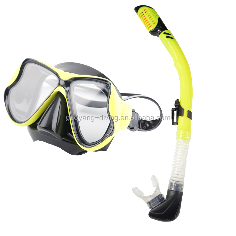 Silicone Skirt Ladies Snorkel Set Dry Top Diving Mask Set Scuba Diving Equipment