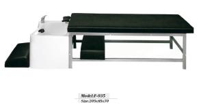 China shampoo bed ,shampoo chair ,metal frame base shampoo bed F-035 factory