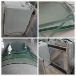 Fireproof Tempered Safety Glass Curved Bending for Fridge Door