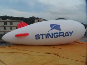 China customized advertising flying helium white blimp with your logo factory