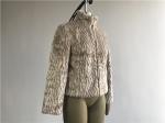 Milk Textured Ladies Faux Fur Coats Funnel Neck Chubby Coat TW75506