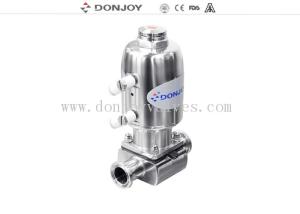 China Filling Sanitary Diaphragm Valve with Stainless steel actuator factory