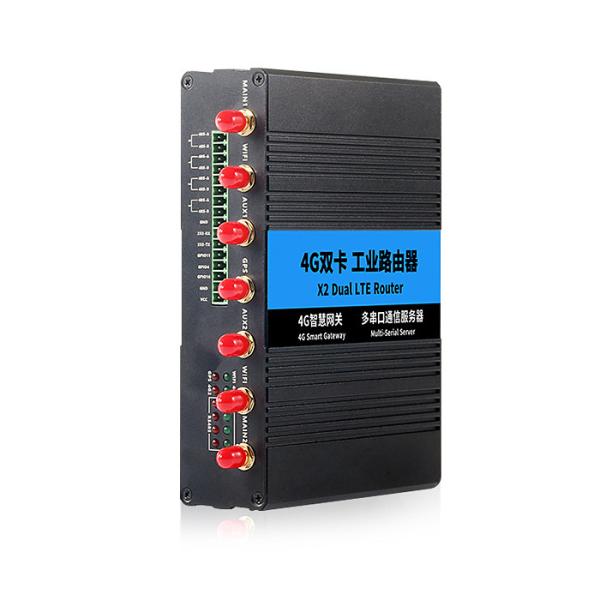 China Dual SIM Card 4G Gateway Router RS232 RS485 Industrial Network Router factory