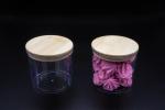 round PS Bamboo Lid Jar Storage Containers 160ml natural color