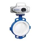 High Temperature Fluorine Electric Control Butterfly Valve With Wafer / Flang