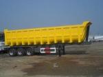 3 Axles Used Truck Trailers , Used Tipper Trailer With 45 Ton Payload